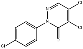 4,5-Dichloro-2-(4-Chlorophenyl)-2,3-Dihydropyridazin-3-One 구조식 이미지