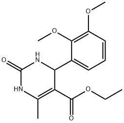 ethyl 4-(2,3-dimethoxyphenyl)-6-methyl-2-oxo-3,4-dihydro-1H-pyrimidine-5-carboxylate 구조식 이미지