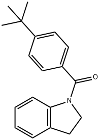 (4-tert-butylphenyl)(2,3-dihydro-1H-indol-1-yl)methanone Structure