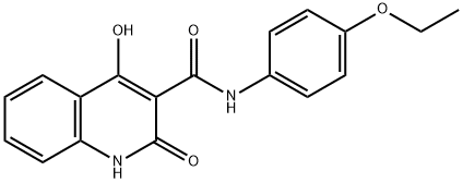 N-(4-ethoxyphenyl)-4-hydroxy-2-oxo-1,2-dihydroquinoline-3-carboxamide 구조식 이미지