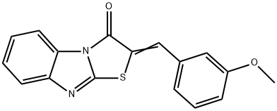 (2E)-2-(3-methoxybenzylidene)[1,3]thiazolo[3,2-a]benzimidazol-3(2H)-one Structure