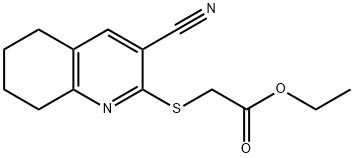 ethyl 2-((3-cyano-5,6,7,8-tetrahydroquinolin-2-yl)thio)acetate Structure