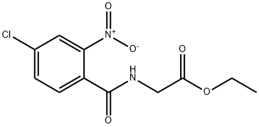 ethyl N-[(4-chloro-2-nitrophenyl)carbonyl]glycinate Structure