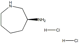 1H-Azepin-3-amine, hexahydro-, dihydrochloride, (3S)- Structure