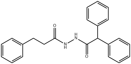 N'-(diphenylacetyl)-3-phenylpropanohydrazide Structure