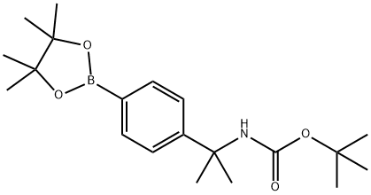 4-[2-(Boc-amino)-2-propyl]phenylboronic Acid Pinacol Ester 구조식 이미지