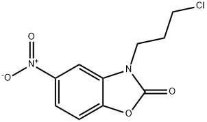 3-(3-Chloropropyl)-5-nitrobenzo[d]oxazol-2(3H)-one 구조식 이미지