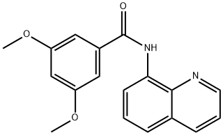 3,5-dimethoxy-N-(quinolin-8-yl)benzamide 구조식 이미지