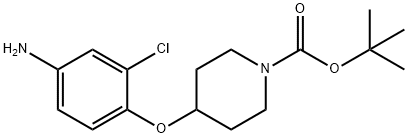 tert-butyl 4-(4-amino-2-chlorophenoxy)piperidine-1-carboxylate Structure