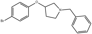 1-benzyl-3-(4-bromophenoxy)pyrrolidine Structure