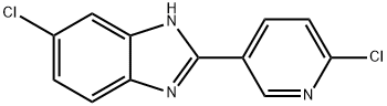 6-chloro-2-(6-chloropyridin-3-yl)-1H-benzo[d]imidazole Structure