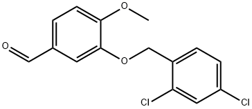 3-(2,4-dichloro-benzyloxy)-4-methoxy-benzaldehyde 구조식 이미지