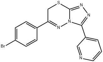 6-(4-bromophenyl)-3-(pyridin-3-yl)-7H-[1,2,4]triazolo[3,4-b][1,3,4]thiadiazine Structure