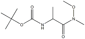 Carbamic acid, N-[2-(methoxymethylamino)-1-methyl-2-oxoethyl]-, 1,1-dimethylethyl ester 구조식 이미지