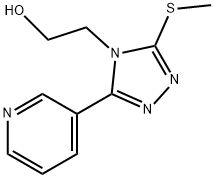 2-[3-(methylsulfanyl)-5-(pyridin-3-yl)-4H-1,2,4-triazol-4-yl]ethanol 구조식 이미지