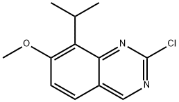 Quinazoline, 2-chloro-7-methoxy-8-(1-methylethyl)- Structure