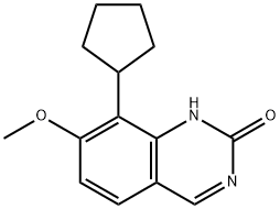 2(1H)-Quinazolinone, 8-cyclopentyl-7-methoxy- Structure