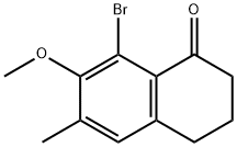 8-bromo-7-methoxy-6-methyl-3,4-dihydronaphthalen-1(2H)-one Structure