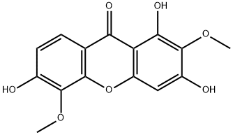 1,3,6-Trihydroxy-2,5-dimethoxyxanthone Structure