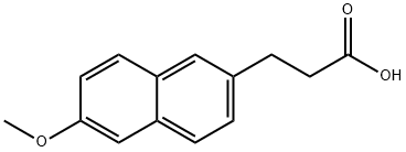 3-(6-methoxynaphthalen-2-yl)propanoic acid 구조식 이미지