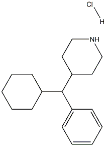 4-(Cyclohexyl(phenyl)methyl)piperidine hydrochloride Structure