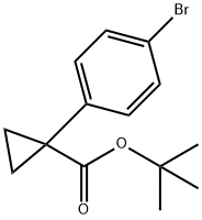 1-(4-Bromo-phenyl)-cyclopropanecarboxylic acid tert-butyl ester 구조식 이미지