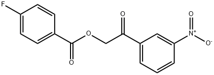 2-(3-nitrophenyl)-2-oxoethyl 4-fluorobenzoate Structure
