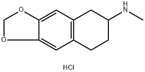 5,6,7,8-테트라하이드로-N-메틸나프토[2,3-d][1,3]디옥솔-6-아민HCl 구조식 이미지