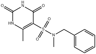 N-benzyl-N,6-dimethyl-2,4-dioxo-1,2,3,4-tetrahydropyrimidine-5-sulfonamide Structure