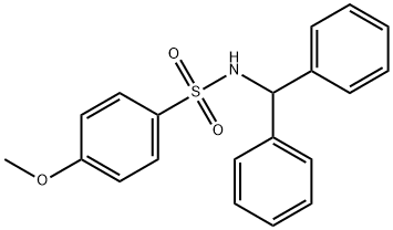N-(diphenylmethyl)-4-methoxybenzenesulfonamide 구조식 이미지