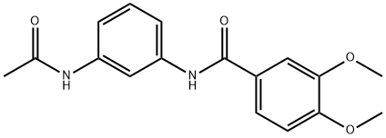 N-[3-(acetylamino)phenyl]-3,4-dimethoxybenzamide Structure