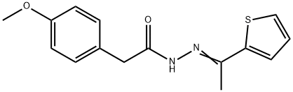 2-(4-methoxyphenyl)-N'-[1-(2-thienyl)ethylidene]acetohydrazide Structure