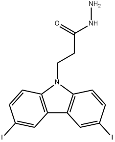 3-(3,6-diiodo-9H-carbazol-9-yl)propanehydrazide Structure