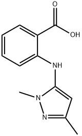 2-[(1,3-dimethyl-1H-pyrazol-5-yl)amino]Benzoic acid Structure