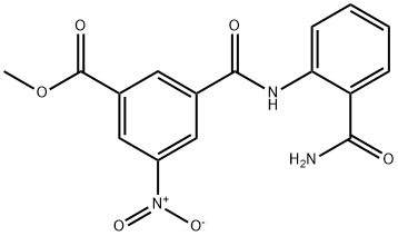 methyl 3-[(2-carbamoylphenyl)carbamoyl]-5-nitrobenzoate Structure