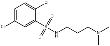 2,5-dichloro-N-[3-(dimethylamino)propyl]benzenesulfonamide 구조식 이미지