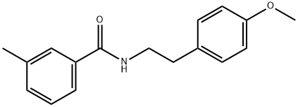 N-[2-(4-methoxyphenyl)ethyl]-3-methylbenzamide 구조식 이미지