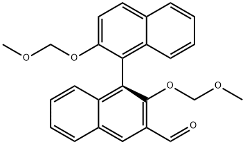 S-2,2'-bis(methoxymethoxy)-[1,1'-Binaphthalene]-3-carboxaldehyde Structure