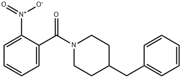 (4-benzylpiperidin-1-yl)(2-nitrophenyl)methanone 구조식 이미지