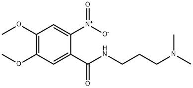 N-[3-(dimethylamino)propyl]-4,5-dimethoxy-2-nitrobenzamide 구조식 이미지