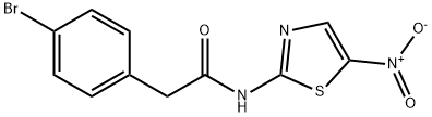 2-(4-bromophenyl)-N-(5-nitro-1,3-thiazol-2-yl)acetamide Structure