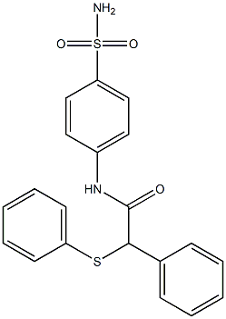 2-phenyl-2-(phenylsulfanyl)-N-(4-sulfamoylphenyl)acetamide 구조식 이미지