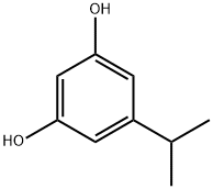 3,5-dihydroxy-1-isopropylbenzene Structure