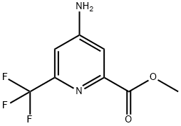 4-Amino-6-trifluoromethyl-pyridine-2-carboxylic acid methyl ester Structure