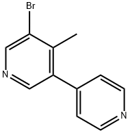 5-Bromo-4-methyl-3,4'-bipyridine Structure