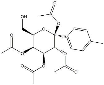 4-Methylphenyl tetra-O-acetyl-beta-D-galactopyranoside 구조식 이미지