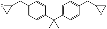 2,2'-((propane-2,2-diylbis(4,1-phenylene))bis(methylene))bis(oxirane) Structure