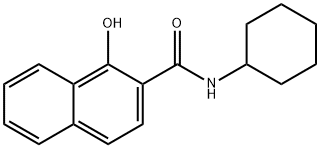 N-CYCLOHEXYL-1-HYDROXY-2-NAPHTHAMIDE 구조식 이미지