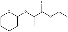 2-[(Tetrahydropyran-2-yl)oxy]propionic acid ethyl ester Structure