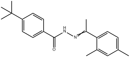 4-tert-butyl-N'-[(1Z)-1-(2,4-dimethylphenyl)ethylidene]benzohydrazide 구조식 이미지